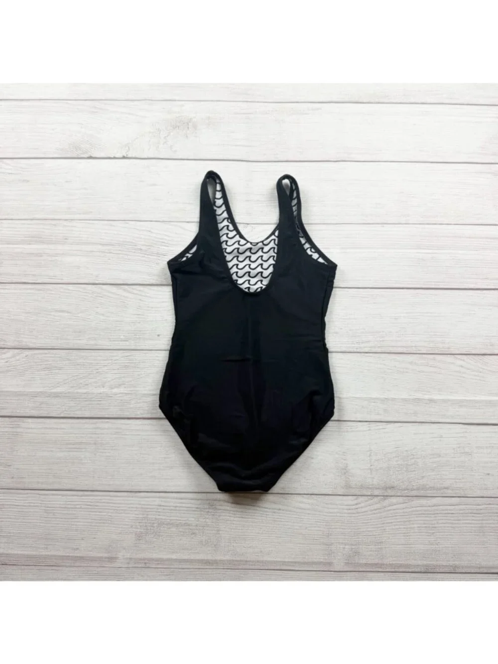 Art Class Believe In Mermaids Black One Piece Swimsuit Girls M 7-8